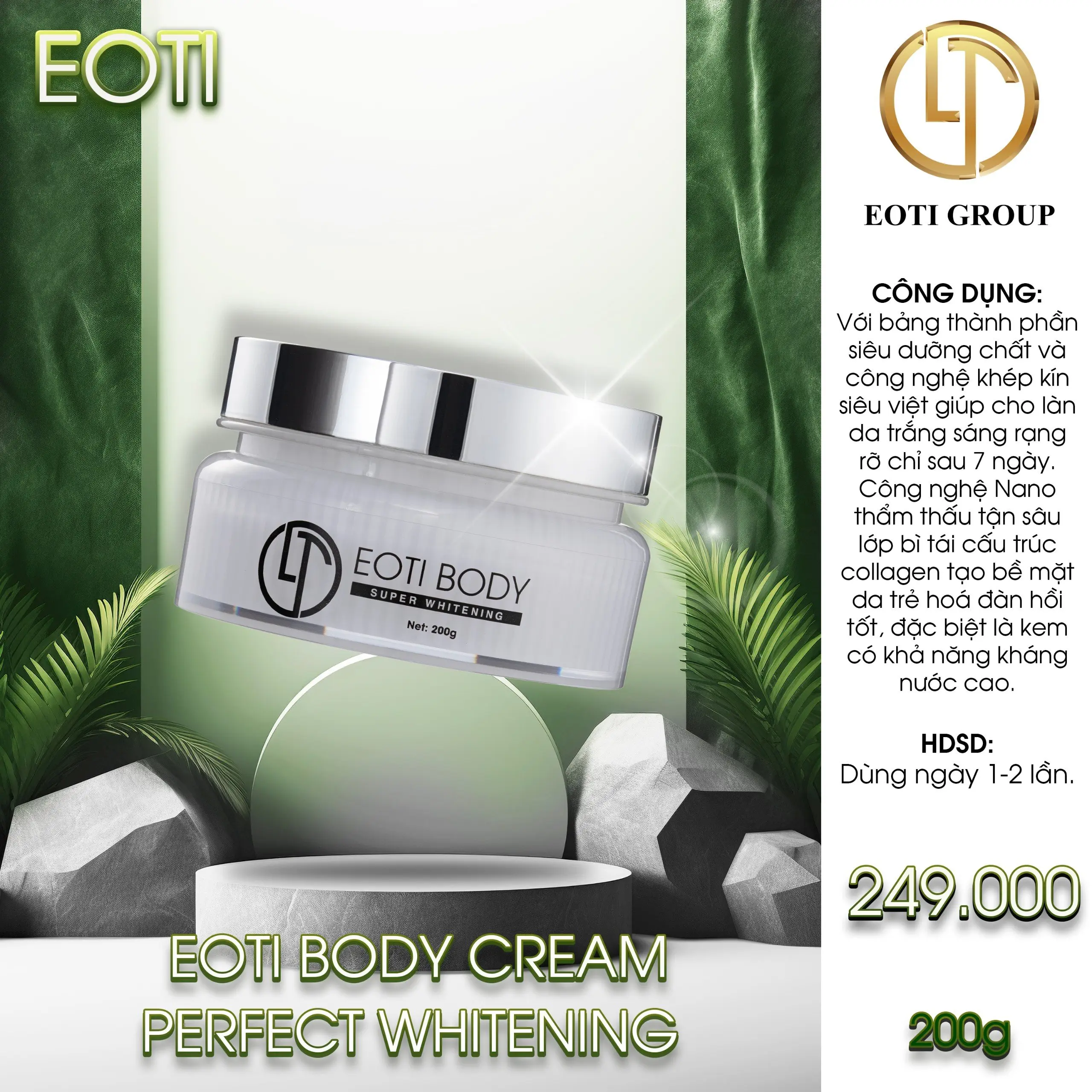 Kem dưỡng da EOTI BODY - 100g & 200g Làm Đẹp Da