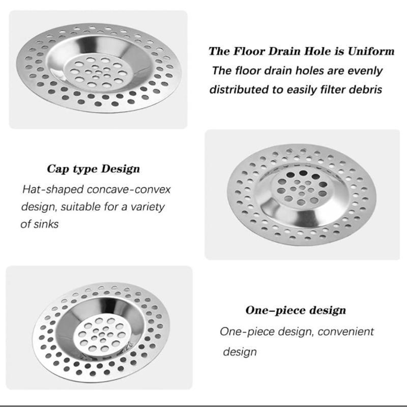 Stainless Steel Kitchen Sink Strainer - 7.5cm, Long-Lasting, Clogging Protection. #KitchenStrainer #StainlessSteel #SinkFilter 5