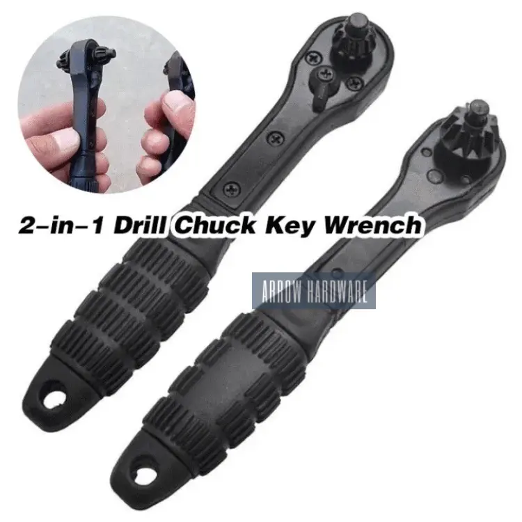 2-in-1 Drill Chuck Key Wrench Two-way Wrench For Electric Drills and Power Tools