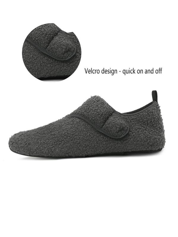 Women's Solid Color Non-slip Sports Slippers, Portable Warm Slippers for Home Travel Hotel, Sports Slide for Indoor & Outdoor Wear 1