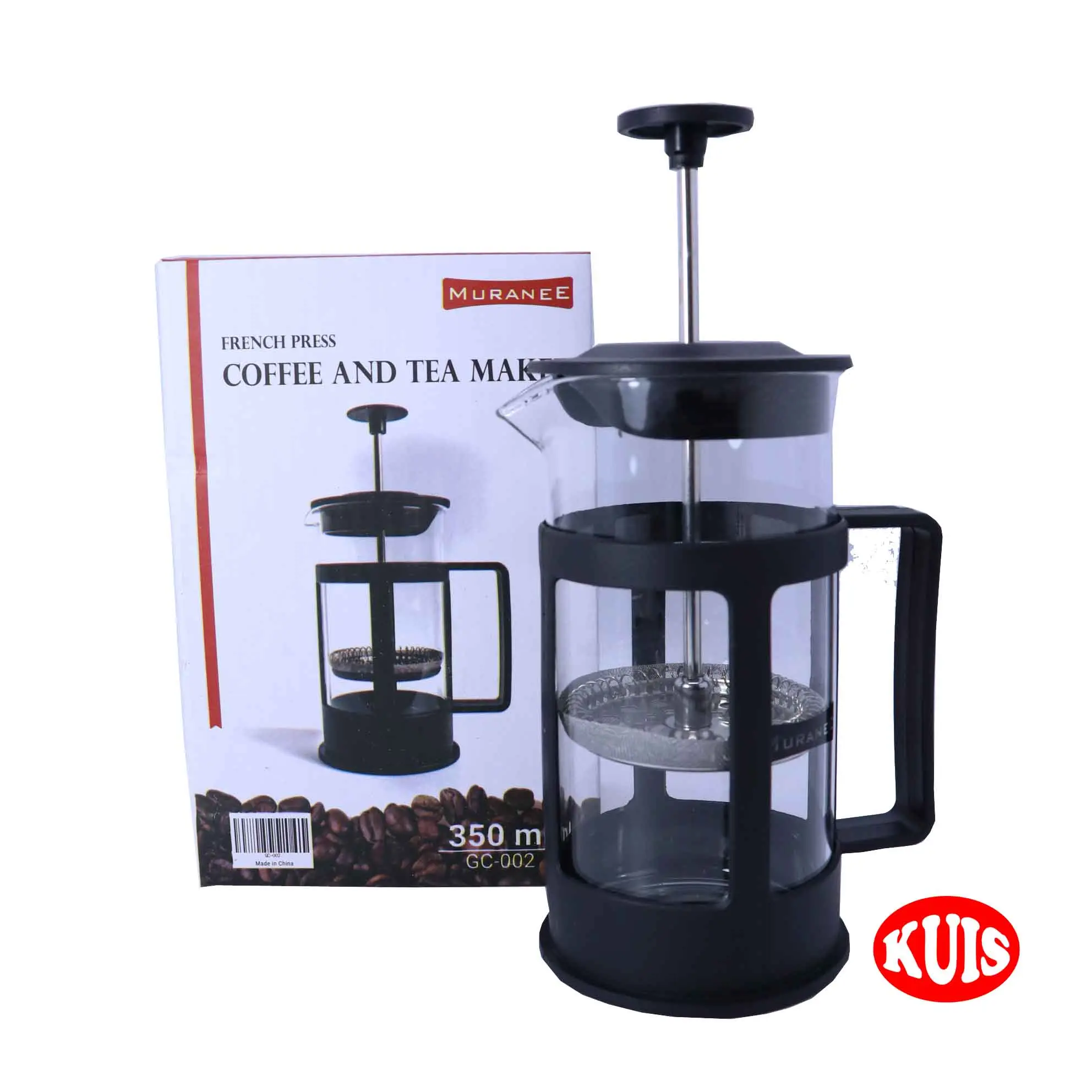 French Press Kopi Coffee Plunger Kaca 350 ml GC-002