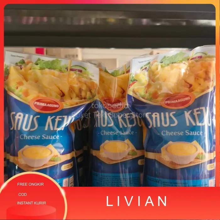 mvr Saus Keju / Cheese Sauce 1kg Prima Agung GROSIR Best Seller