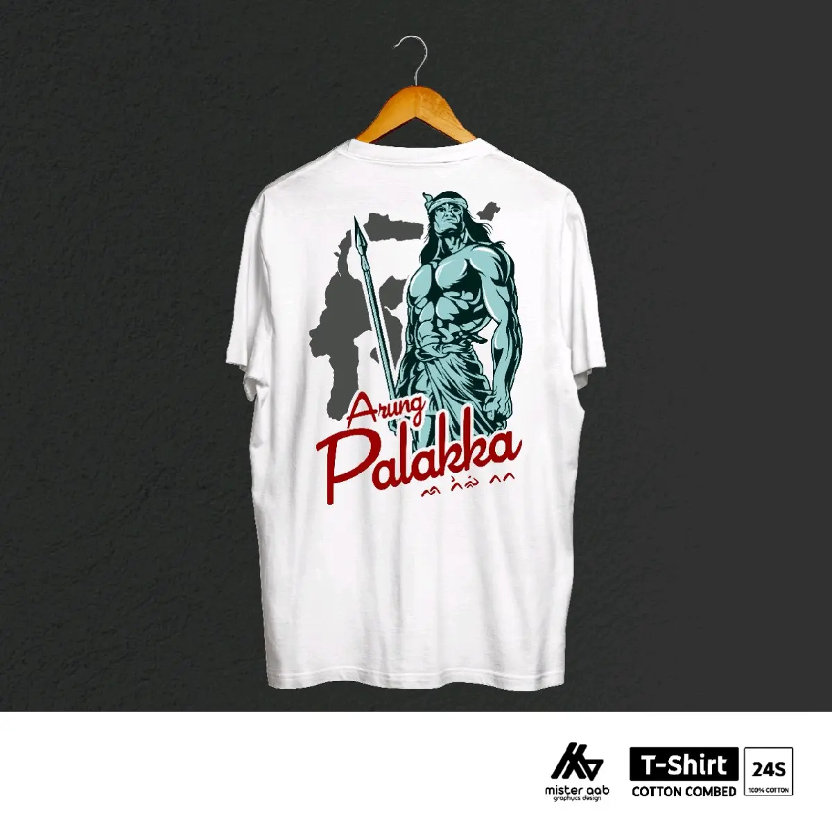 Kaos Bugis Arung Palakka Combed Distro