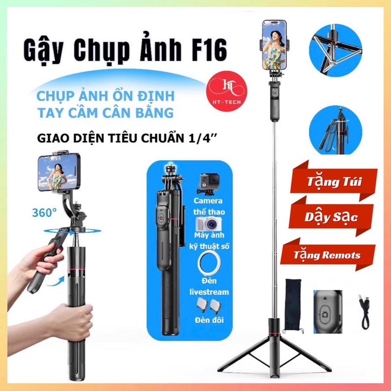 Gậy Chụp Ảnh 3 Chân Có Hỗ Trợ Tay Cầm F16.Chân Trippod Điện Thoại Đa Năng.Hỗ Trợ Chụp Ảnh .Quay Video.Livestream.[HT STORE]