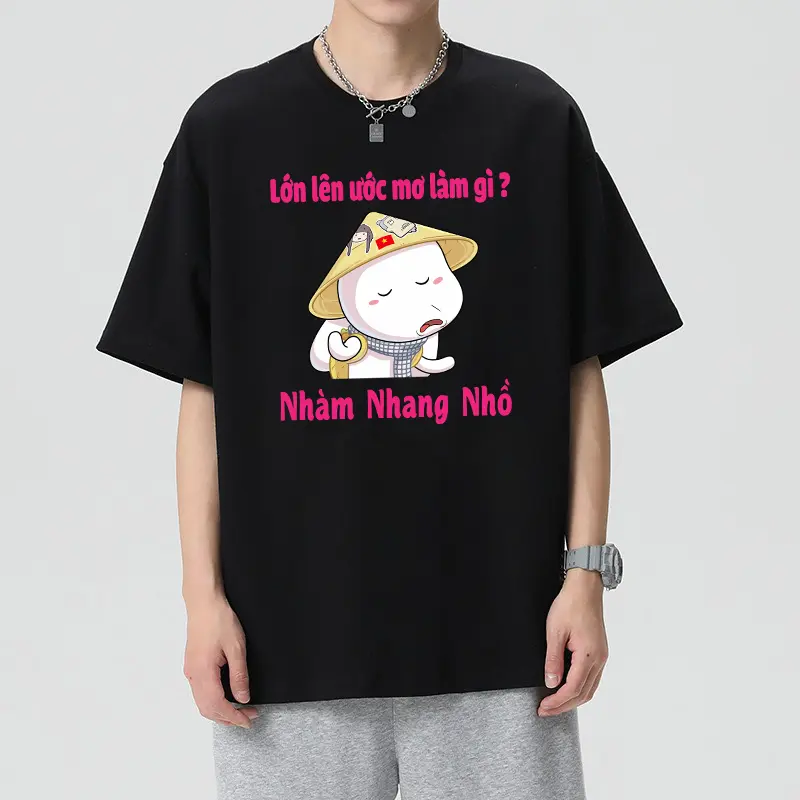 [IN 1 MẶT TRƯỚC] Áo thun NHÀM NHANG NHỒ hottrend mẫu chất chơi nam nữ form rộng cổ tròn menswear Unisex 0