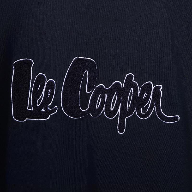 Lee Cooper T-Shirt Bold Logotype Navy 6