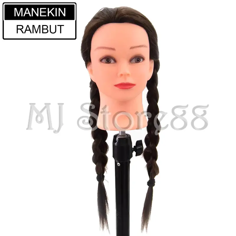 MANEKIN RAMBUT / PATUNG KEPALA / RAMBUT PALSU / BELAJAR PANGKAS & MODEL RAMBUT - MJ 4