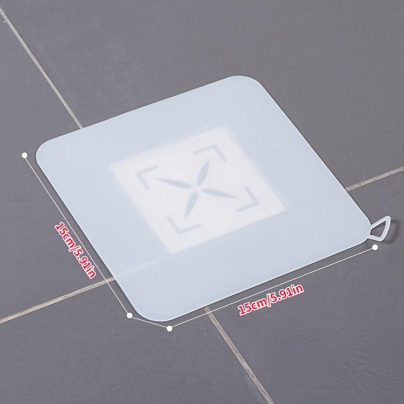 1pc/2pcs/5pcs Thick Silicone Drain Deodorant Cover, Bathroom Deodorant Seal Mat, Household Drain Sink Deodorant Floor Cover, Bathroom Accessorie 0