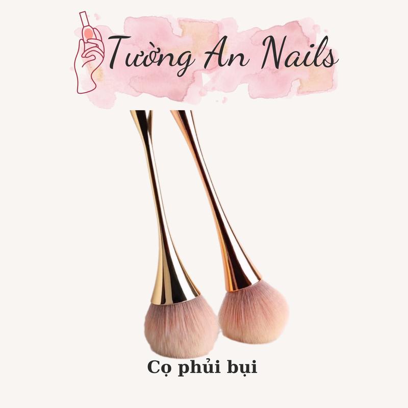  Chổi phủi bụi nail cán dài  màu ngẫu nhiên  - Sợi tổng hợp siêu mềm 