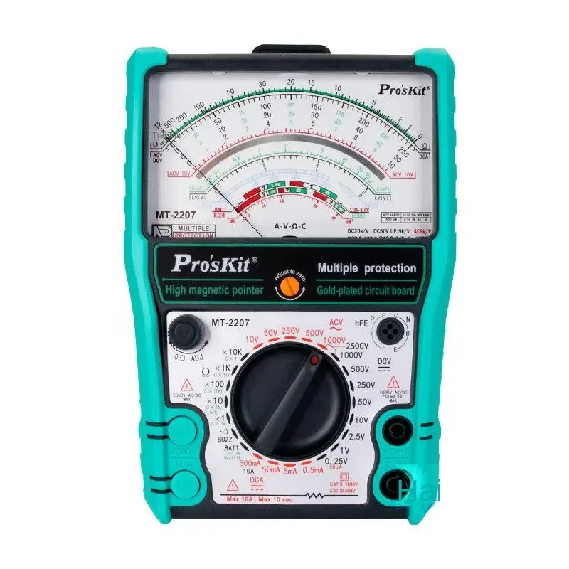 Đồng Hồ Vạn Năng Con Trỏ, Pro'skit, MT-2207, Điều Khiển Thông Minh, Chống Cháy, Bánh Răng Đầy Đủ, Chống Cháy 3