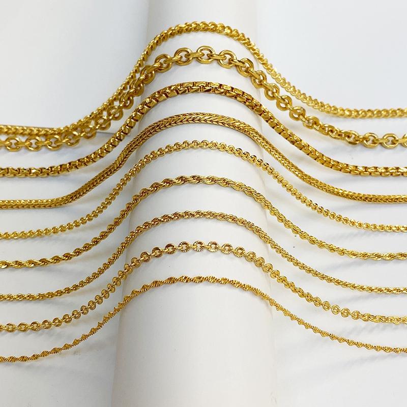Product Introduction of Gold Chain Bangkok Gold Necklace 45cm/50cm/60cm/70cm Gold Korea Bangkok 25