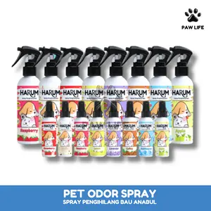 PL Harum PET ODOR SPRAY Penghilang Bau Kotoran Kucing Anjing Kencing Pasir Kandang 100ml 240ml