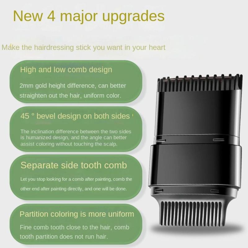 Product Introduction of New Waterproof Comb Hair Dye Sweat-proof Black Color 2 in 1 Instant Dye Easy to Use Hair Colouring Cream for Gray Hair Coverage 18