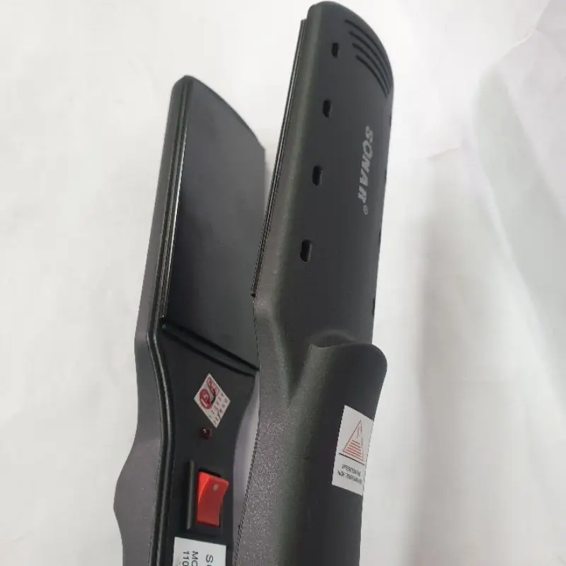 Catokan Rambut HMN21 Mini Catok Sonar Curly Putih Sisir 2