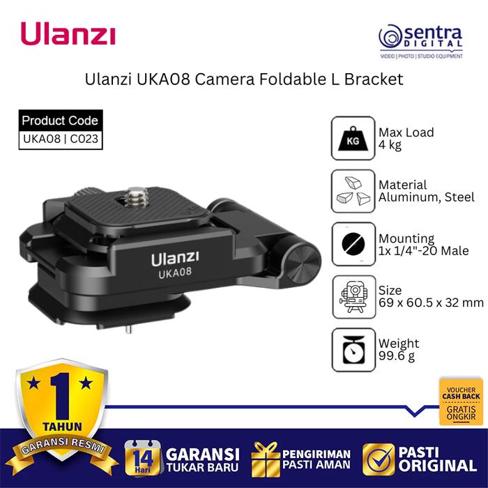 Gambar Ulanzi UKA08 Camera Foldable L Bracket - C023 dari Sentra Digital Kota Surabaya Tokopedia