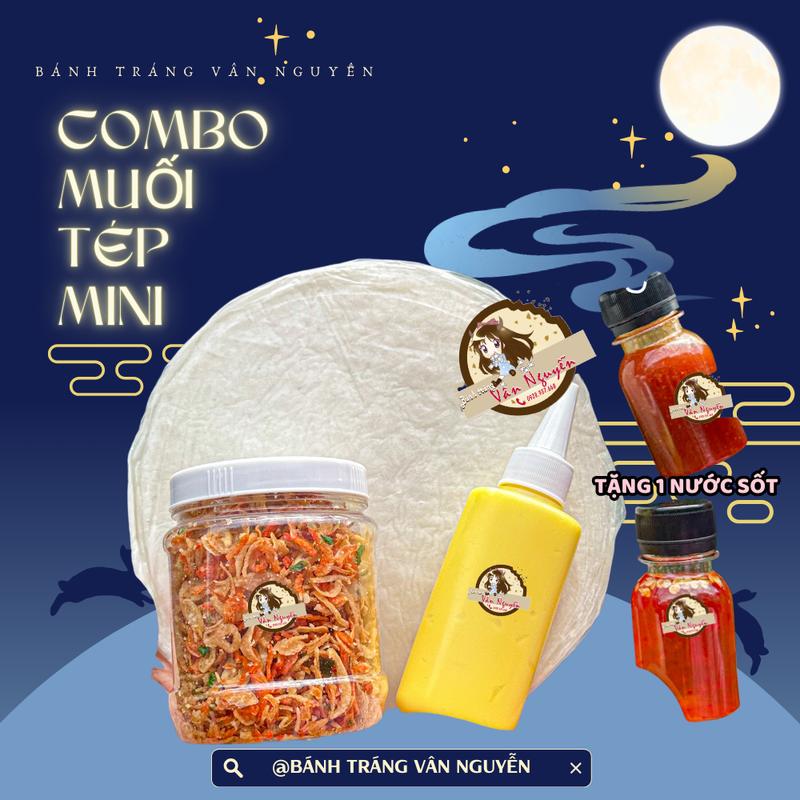 Combo bánh tráng bơ mini tặng sốt . Bánh tráng vân nguyễn Nước Sốt Gia Vị