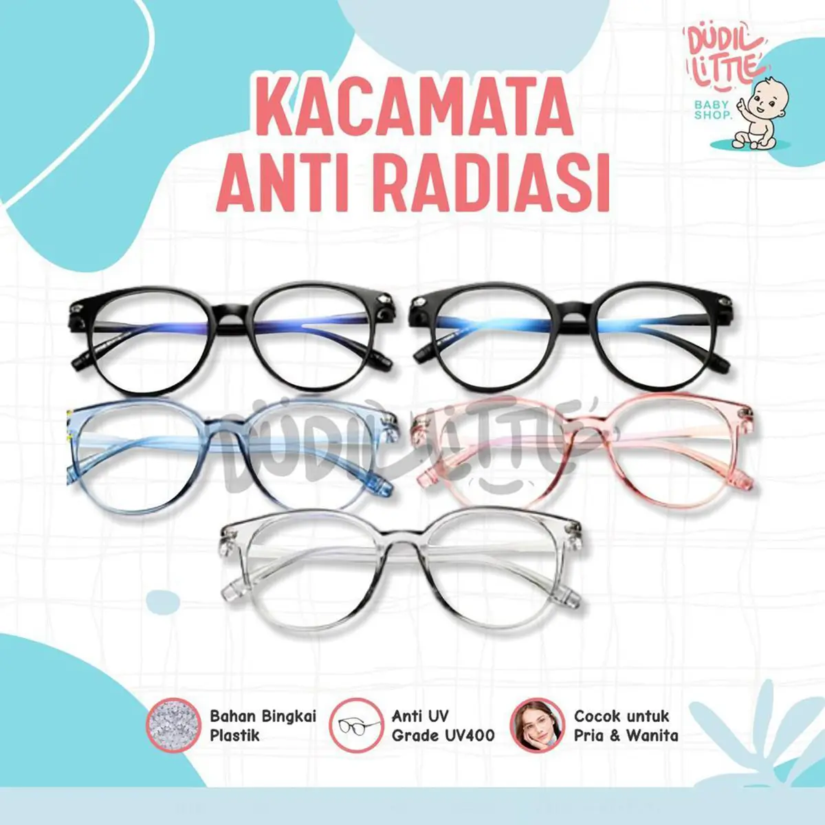 Kacamata Anti Radiasi Fashion lensa aksesoris