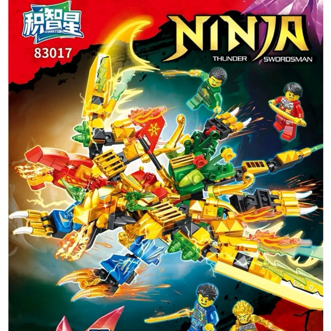 mainan anak edukasi brick minifigure ninjago naga Cewek Cowok Kado