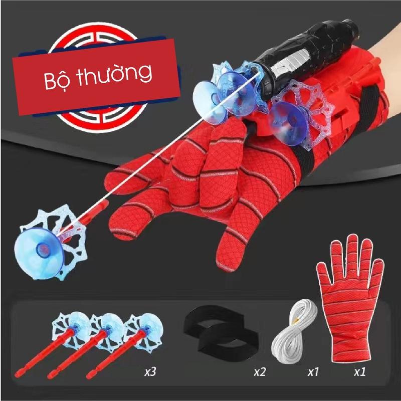 Găng Tay Spiderman Bắn Tơ Đồ Chơi Người Nhện Độc Đáo Cho Bé Cosplay Siêu Nhân