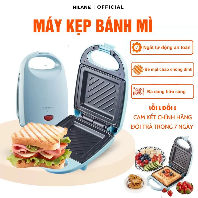 Máy Kẹp Bánh Mì Chống Dính Tốt Nướng Nhanh Chín Đều 1