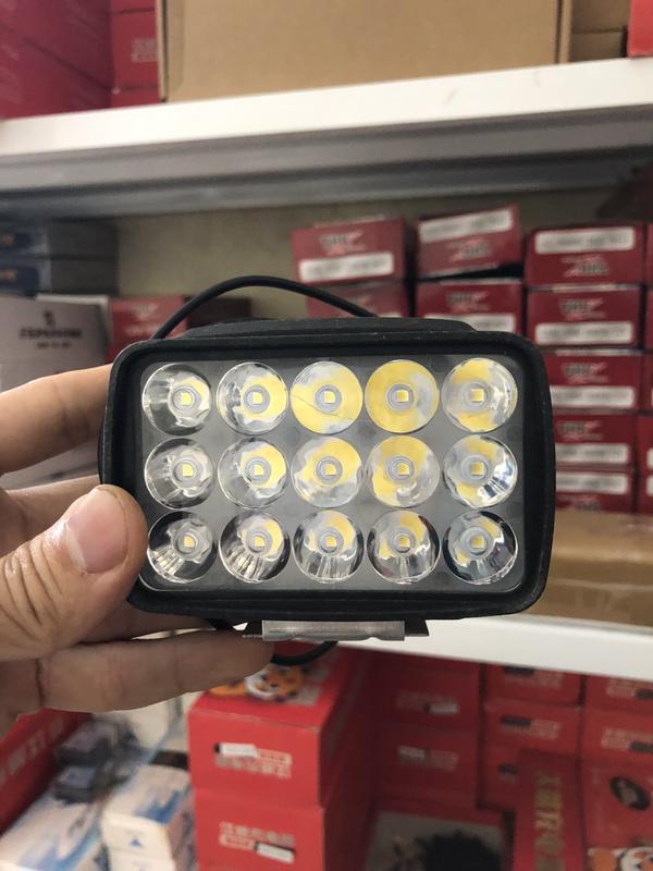Đèn pha LED 15 - 18 bóng siêu sáng cho xe máy xe điện 12-48V-36W