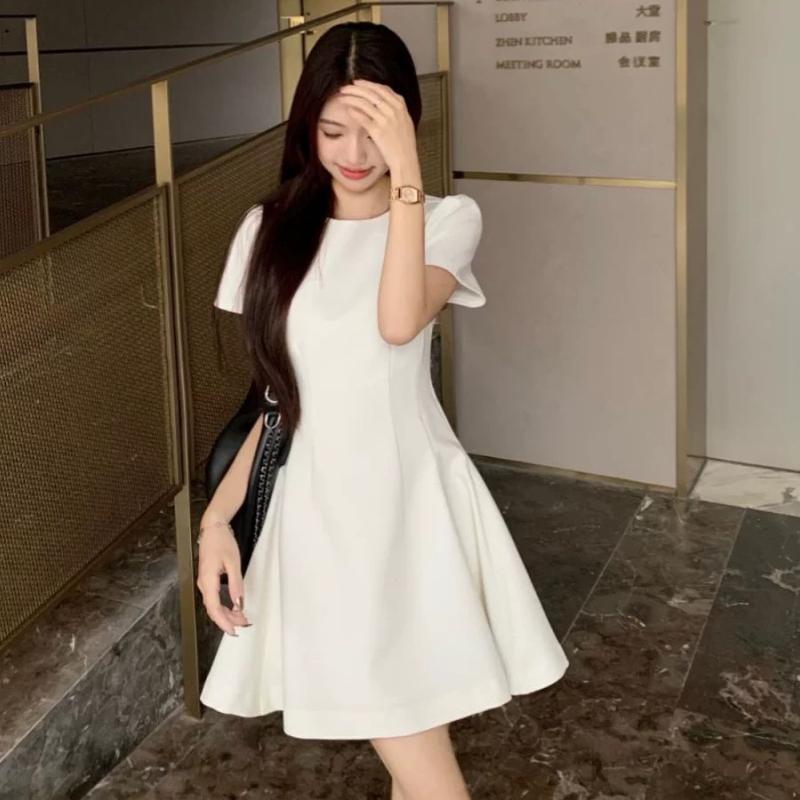 Váy đầm nữ chít eo xoè Gon Nhật AA25 - Phong cách Hàn Quốc, công sở - Dress, Women 7