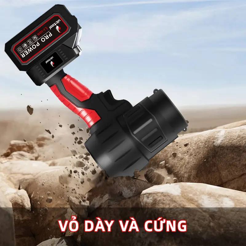 Victool Máy thổi bụi cầm tay, quạt thổi bụi phản lực 6000W máy thổi phản lực không dây, quạt phản lực mini Turbo 1588V Máy thổi bụi phản lực động cơ tua bin pin 10cell phổ thông Makita 5