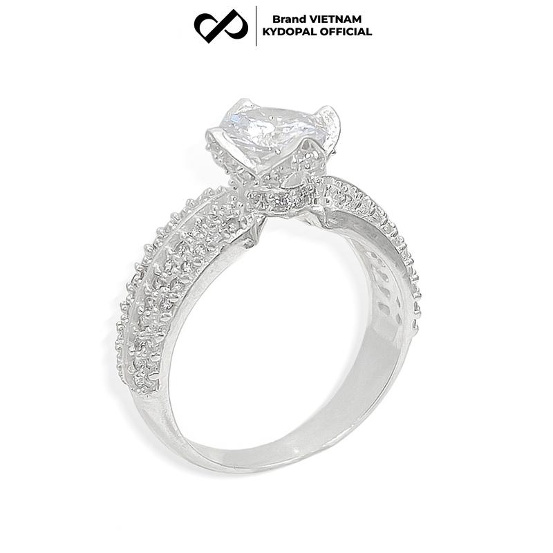 Nhẫn bạc nữ KYDOPAL đính đá cao cấp bạc nữ 925 9N14