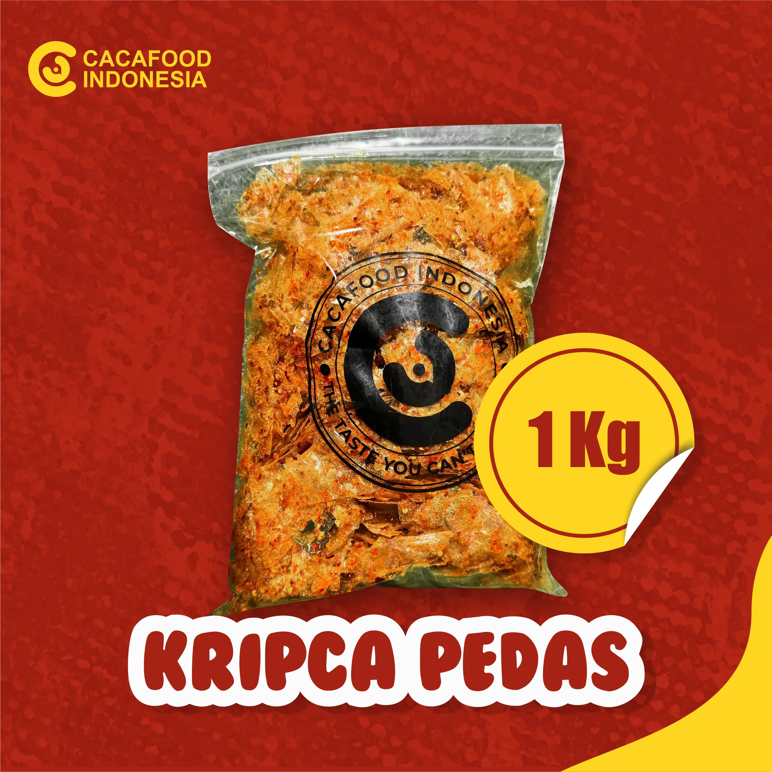 PROMO KRIPCA CHILI OIL REMPAH PEDAS  CACAFOOD 1KG keripikkaca