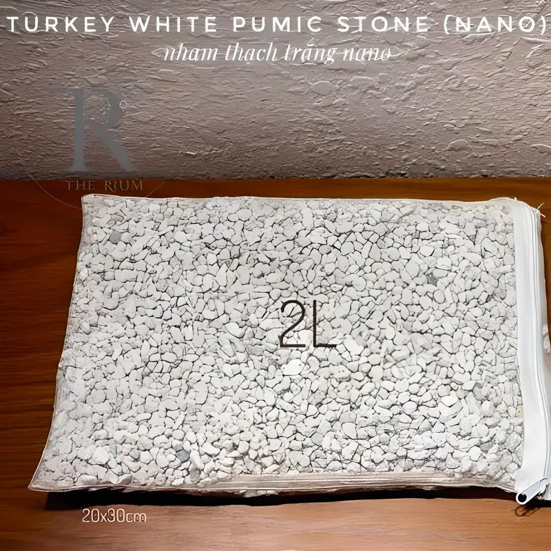 Túi Nham Thạch Trắng Thổ (2L) Thương Hiệu Therium, Mã Sản Phẩm Locnano-20x30cm 0