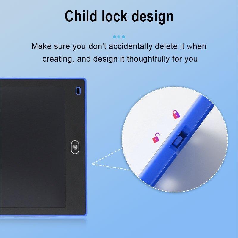 LCD Writing Board, 1 Count Electronic Handwriting Board with Child Lock Design, Portable Electronic Drawing & Learning Tool For Kids, Portable Drawing Tablets for Home Outdoor 1