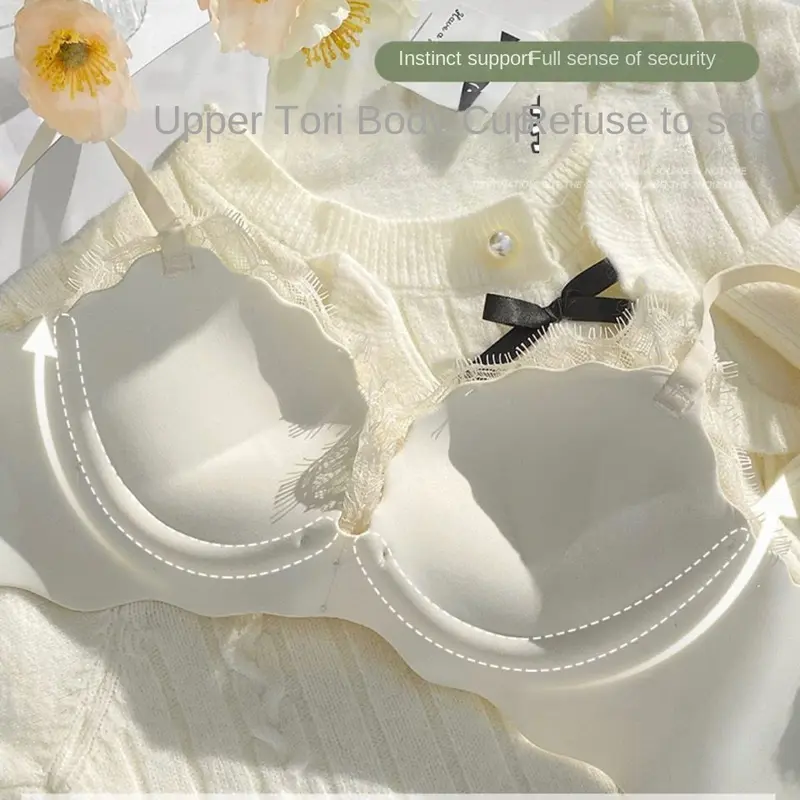 Áo Ngực Nâng Ngực Nhỏ Ren Gợi Cảm Cho Nữ Không Gọng Chống chảy xệ Đồ Lót 4
