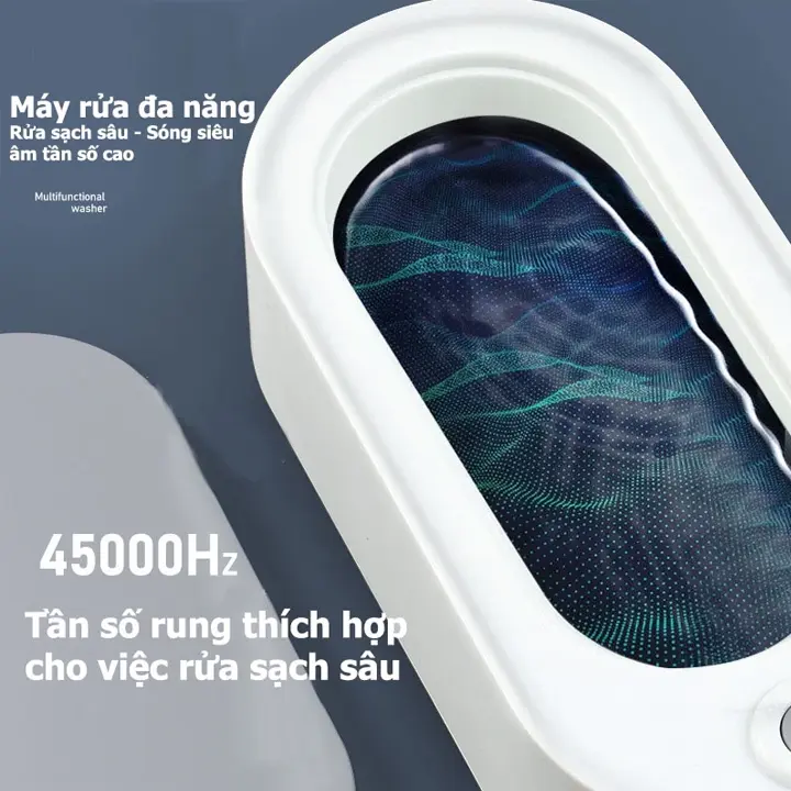 Máy rửa kính, Máy tẩy rửa trang sức, đồng hồ, dụng cụ trang điểm đa năng bằng sóng siêu âm