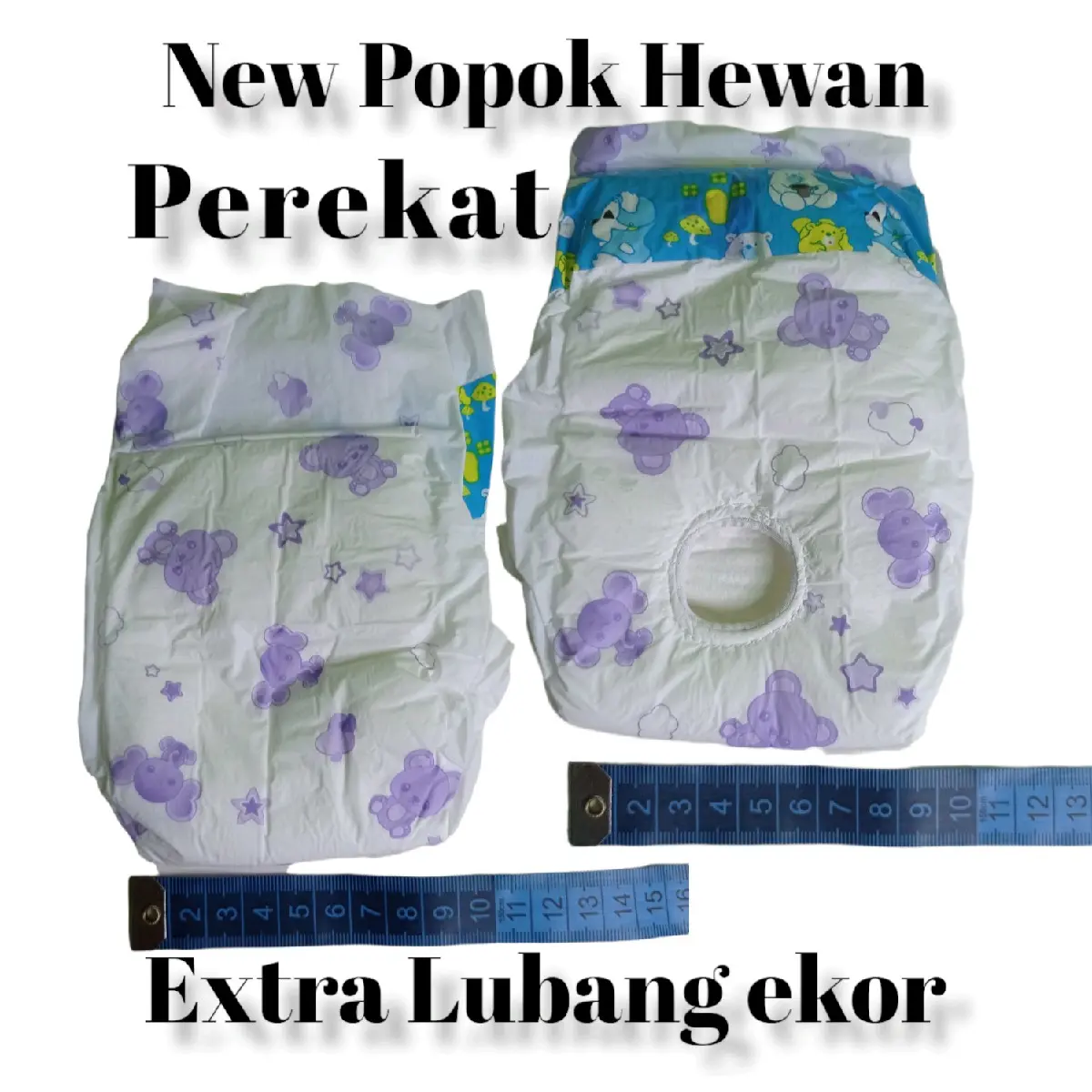 Popok hewan pamper size S diapers kucing anjing kelinci monkey pempers sekali pakai baby kucing baru lahir