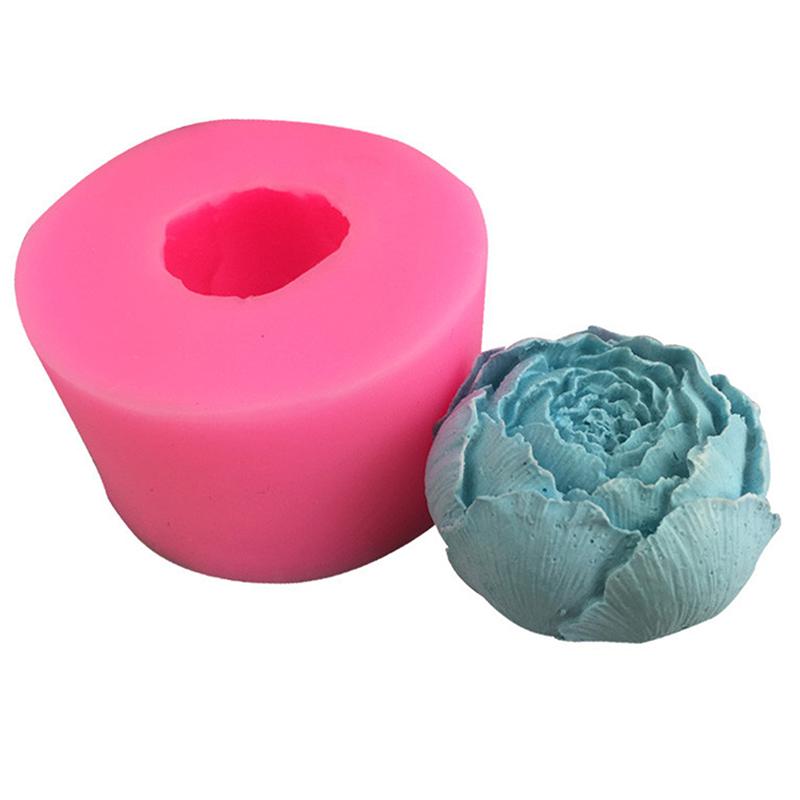 Acuan Silikon Bunga Peony, Ketibaan Baru, untuk Coklat, Gula Selak, dan Pembuatan Sabun DIY, Sesuai untuk Membakar, dan Membuat Sabun 0