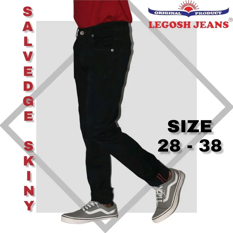celana slimfit pria original legosh stret/ melar bahan shof jeans tebal  Skinny Pensil 6