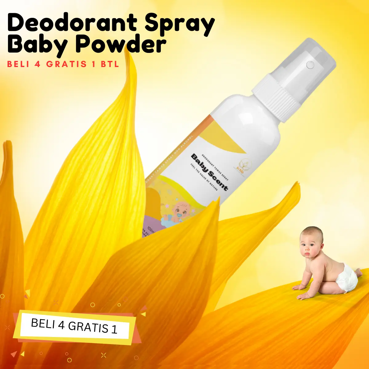 INME Deodorant Anak dan Dewasa by INME Natural Deodorant Spray 100ml deodorant tawas alami