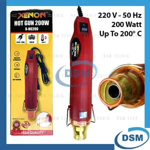 XENON MINI HOT HEAT GUN KECIL LOW 200 W RENDAH PEMANAS STICKER X-HG200W