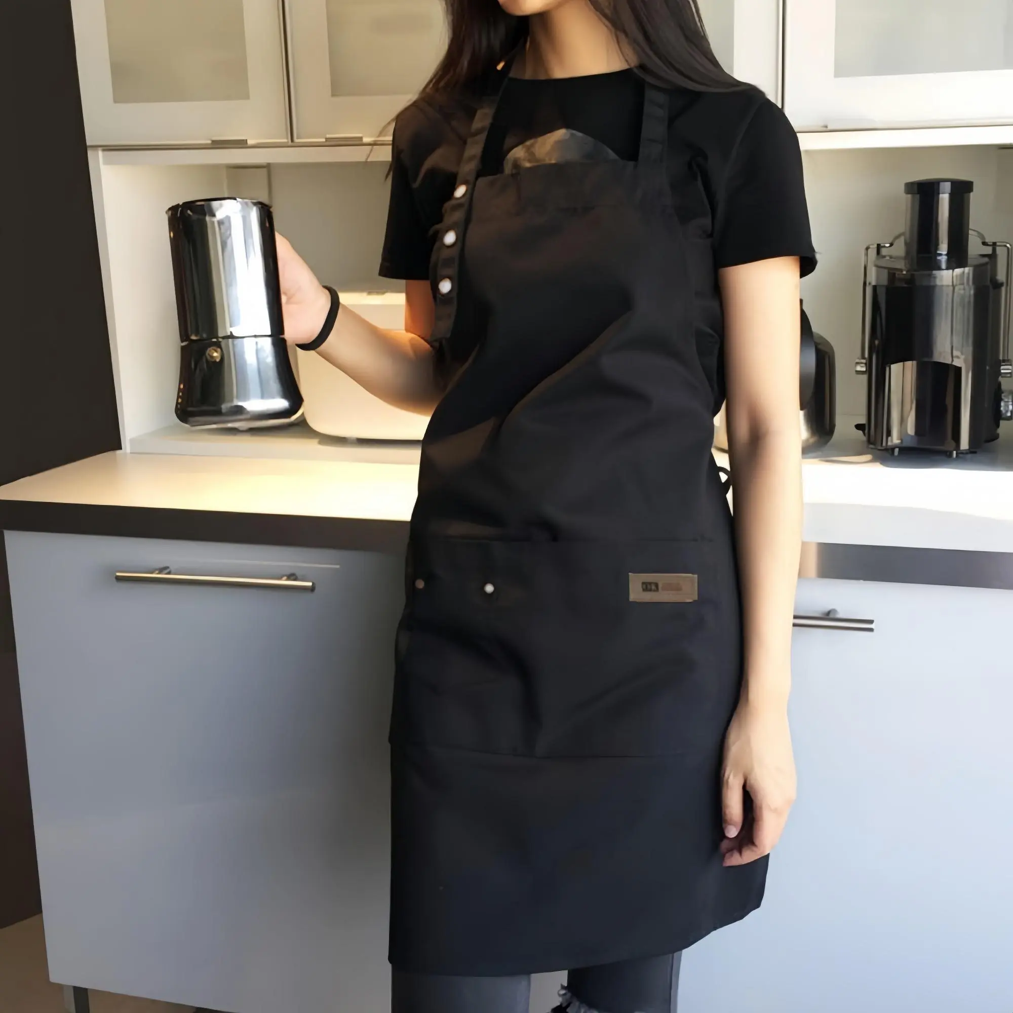 Adjustable Apron, Household Waterproof & Oil-proof Apron, Kitchen Cooking Apron, Household Apron for Kitchen Cooking