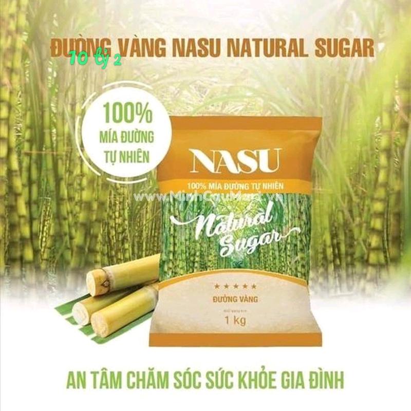 Combo 5kg Đường vàng Nasu  mía đường  mỗi túi 1 kg Ngọt 