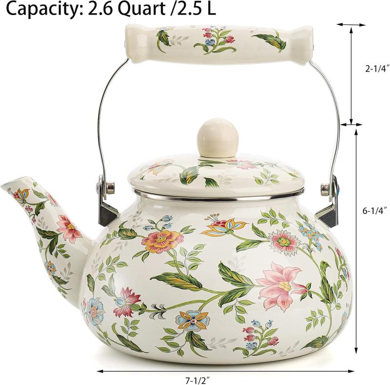 Floral tea kettle hotsell