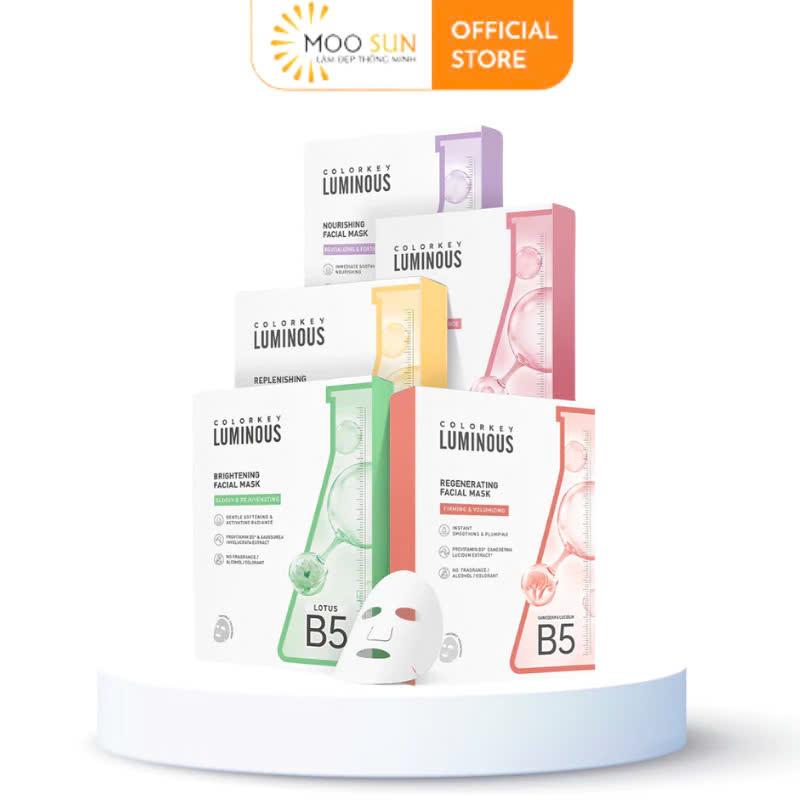 Mặt Na Cấp Ẩm, Làm Dịu, Sáng Da Colorkey Luminous Facial Mask (25ml x 10 miếng/hộp)