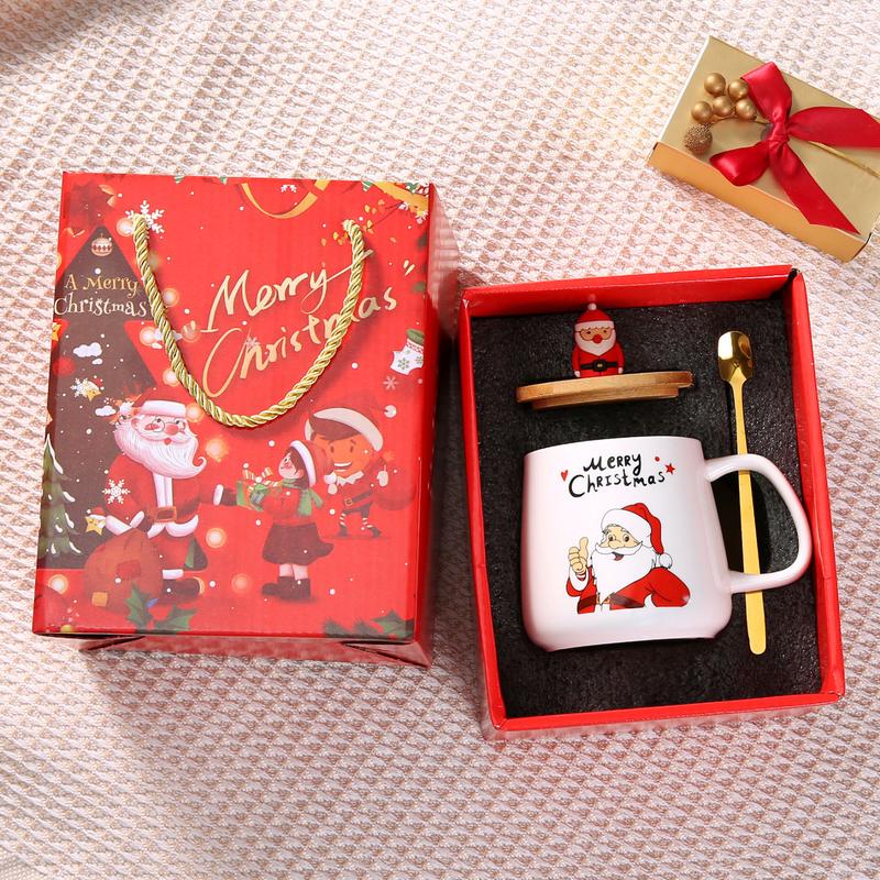 Product Introduction of Cốc Gốm, Thiết Kế Ông Già Noel Giáng Sinh, Hộp Quà Người Tuyết, Cốc Cây Thông Noel, Thích Hợp Làm Quà Tặng Cho Bạn Bè Và Bạn Gái 0