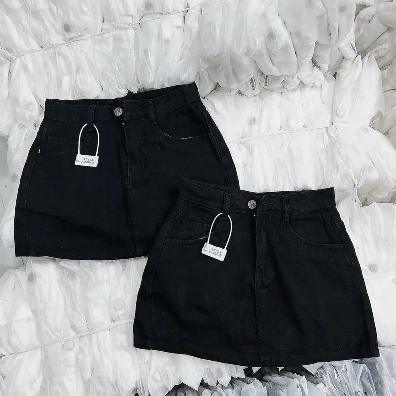 Chân Váy Jean Trắng Trơn 2287 Women 7