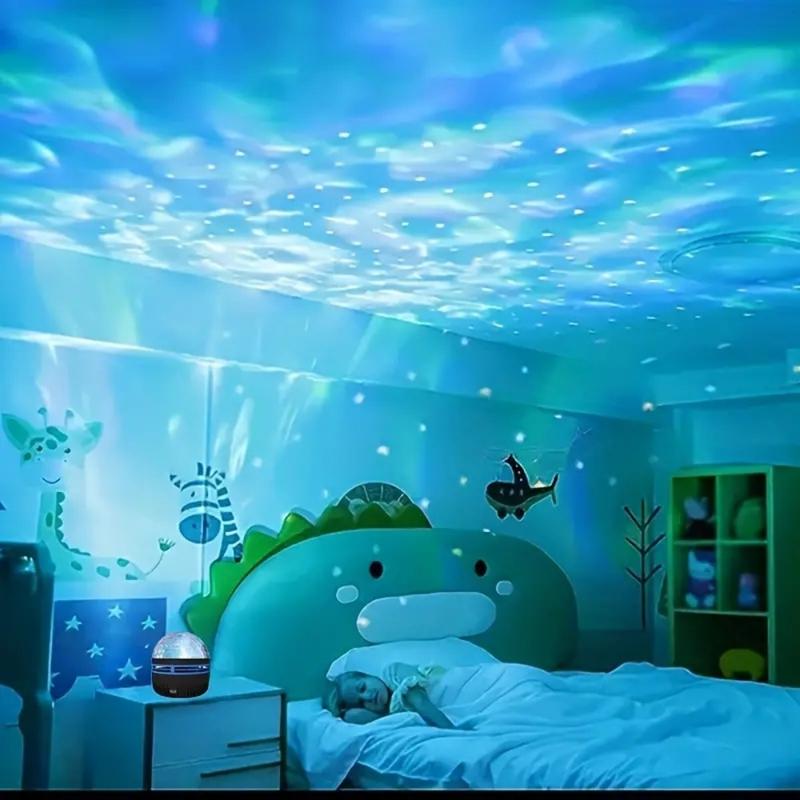 Đèn LED Bầu Trời Đầy Sao, 1 bộ, Đèn Máy Chiếu Tạo Không Khí Đồ Trang Trí Nội Thất Phòng Ngủ, Thích hợp cho đám cưới, Giáng sinh, Halloween, Đèn du lịch, Điều khiển từ xa, Chạy bằng USB