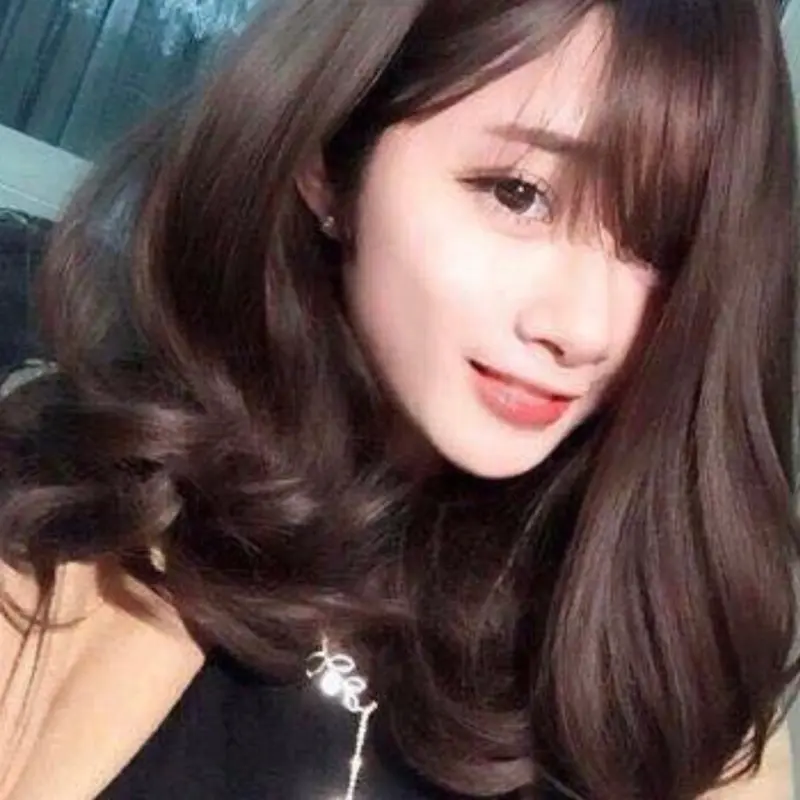 LL04 tóc bộ nguyên đầu xoăn ngang vai, tặng kèm lược lưới, dài 30cm , chất tóc đc làm bằng sợi tơ nhân tạo, chịu đc nhiệt 160-180 độ 3
