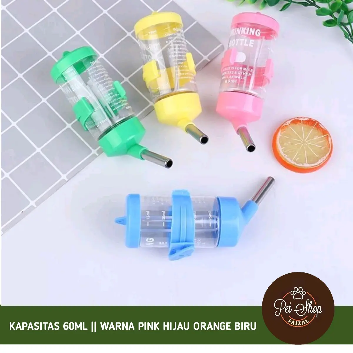 Botol Minum Hamster Marmut Sugar Glider Rat - Termurah