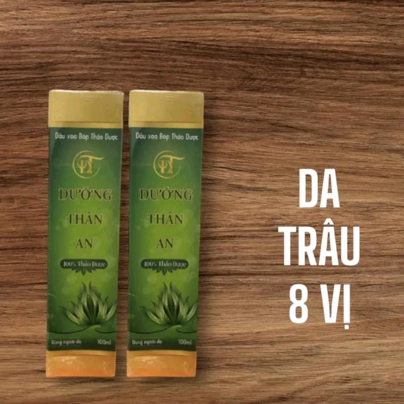 2 chai dầu xoa bóp Dưỡng thân an tặng Da trâu 8 vị thiên nhiên 2 lít