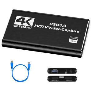 Tarjeta de captura HDMI a USB 3.0 con micrófono, tarjeta de grabación de vídeo de alta definición, tarjeta de captura de vídeo USB 3.0 a HDMI para ordenador, ordenador portátil, sistema de sonido, videocámara, reproductor de DVD, Xbox, ordenador portátil