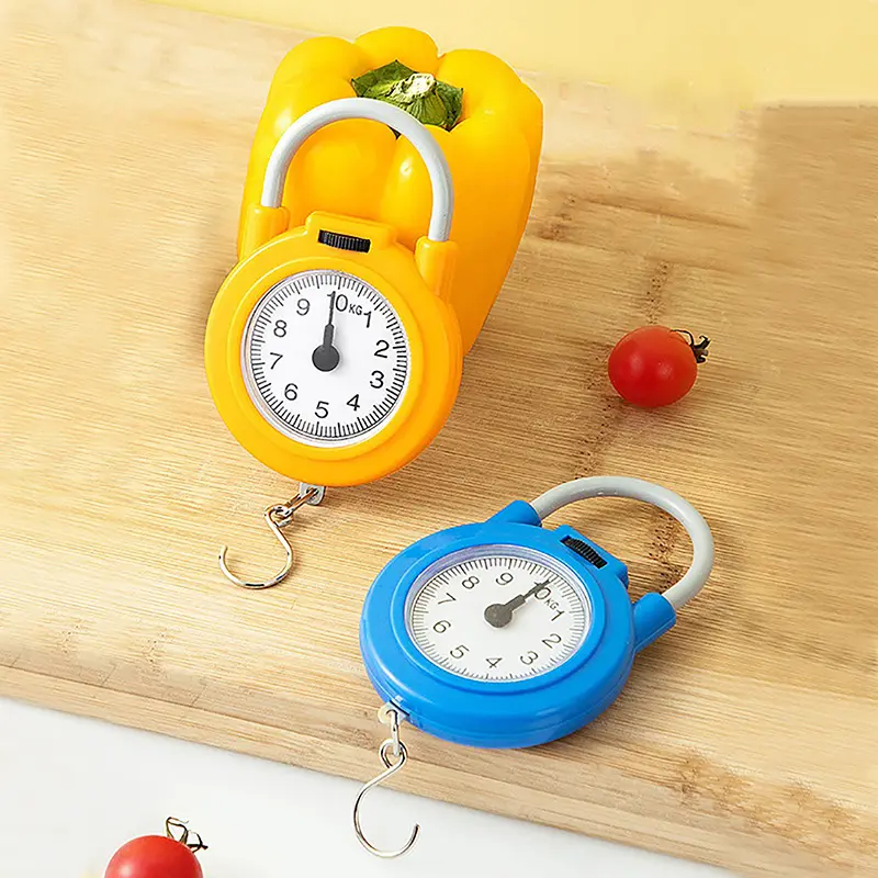 Cân Treo Cơ Học Cầm Tay, 10Kg, Cho Hành Lý Cá, Nhà Bếp, Độ Chính Xác Cao, Kỹ Thuật Số, Cầm Tay, Lò Xo 3